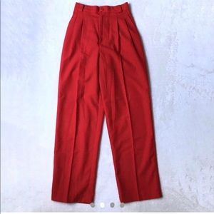 Vintage Red Slacks / Pants size 24